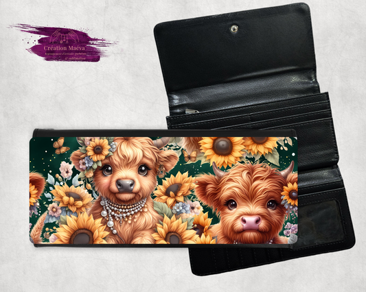 Porte-feuille - Vache tournesol