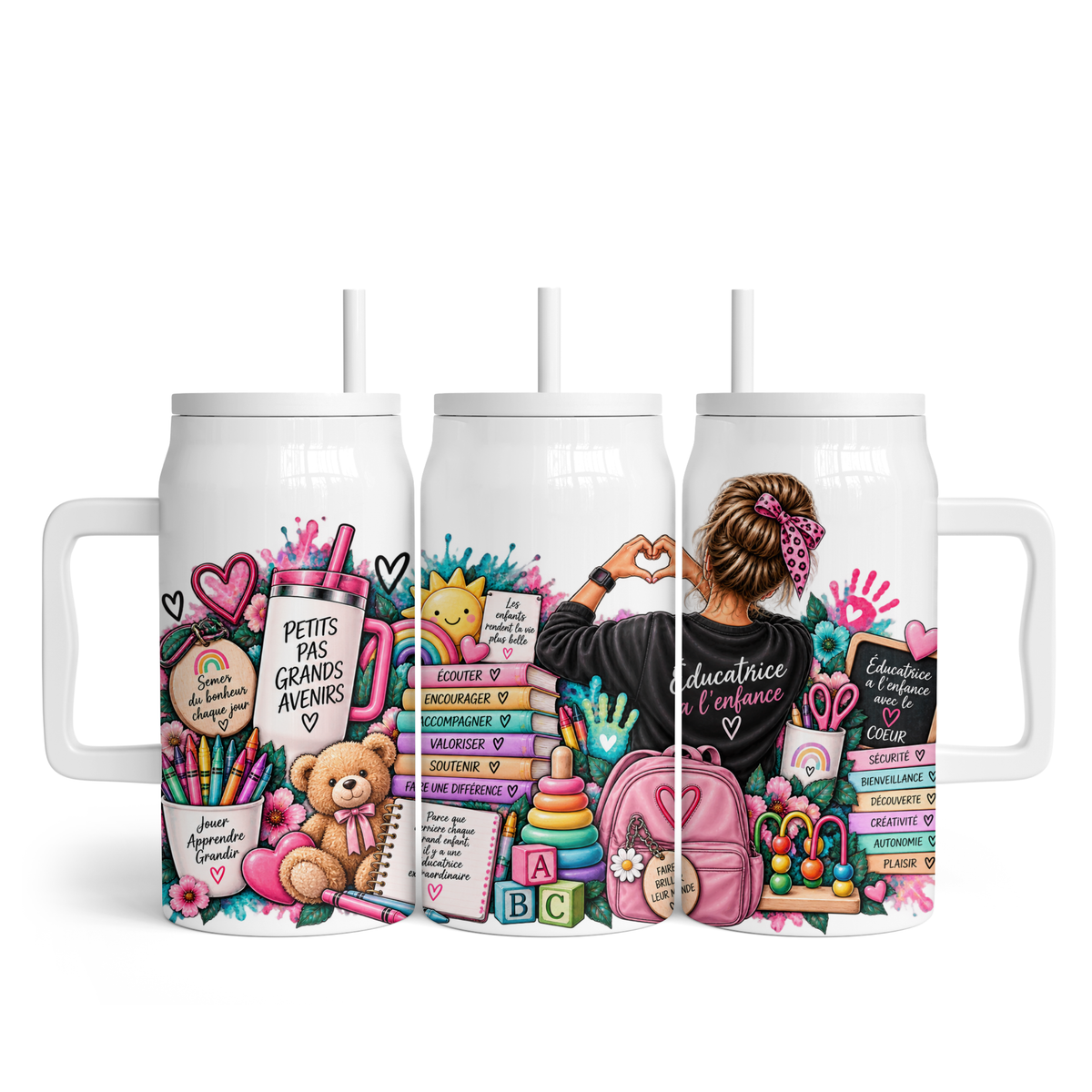 Tasse isotherme 50 oz - Éducatrice à l'enfance