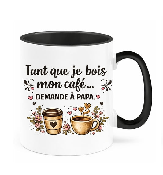 ☕ Tasse à café régulière - Demande à papa