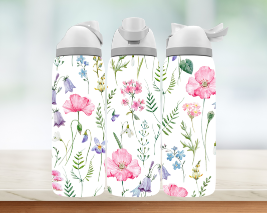 Bouteille style Owala - Jolies Fleurs
