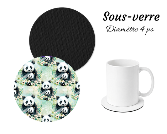 Sous-verre - Panda