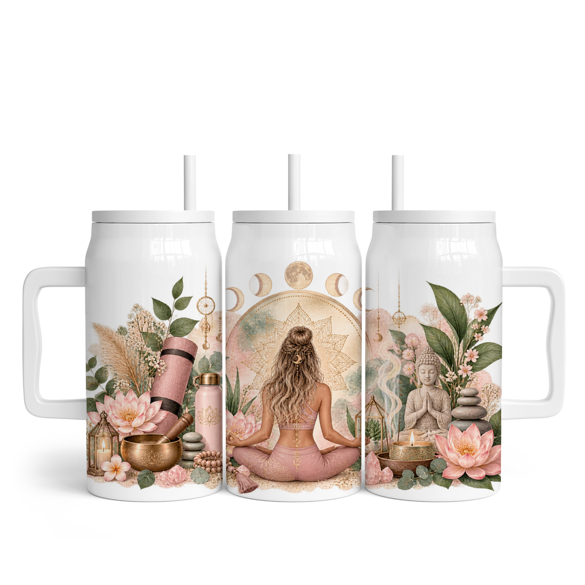PNG Sublimation - Zen Rose  formats d'images + 3 mocked up)