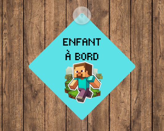 Affiche bébé à bord - Jeux vidéo
