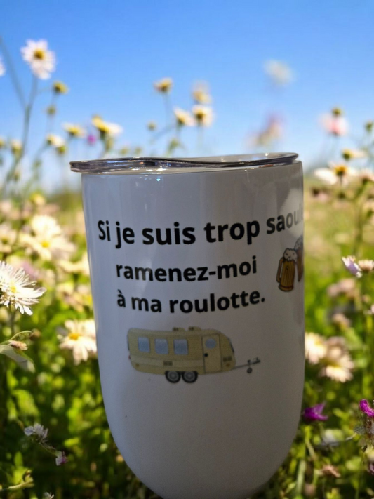 Verre à vin - Roulotte & alcool