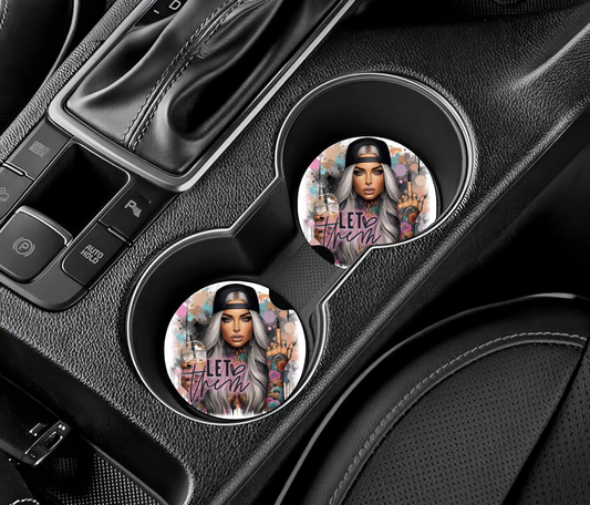 Sous-verre auto - Let *** Them