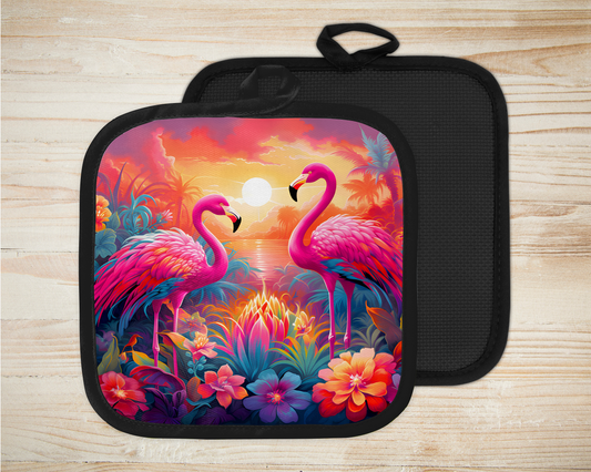 ✨️ Sous-plat sublimé - Flamant rose