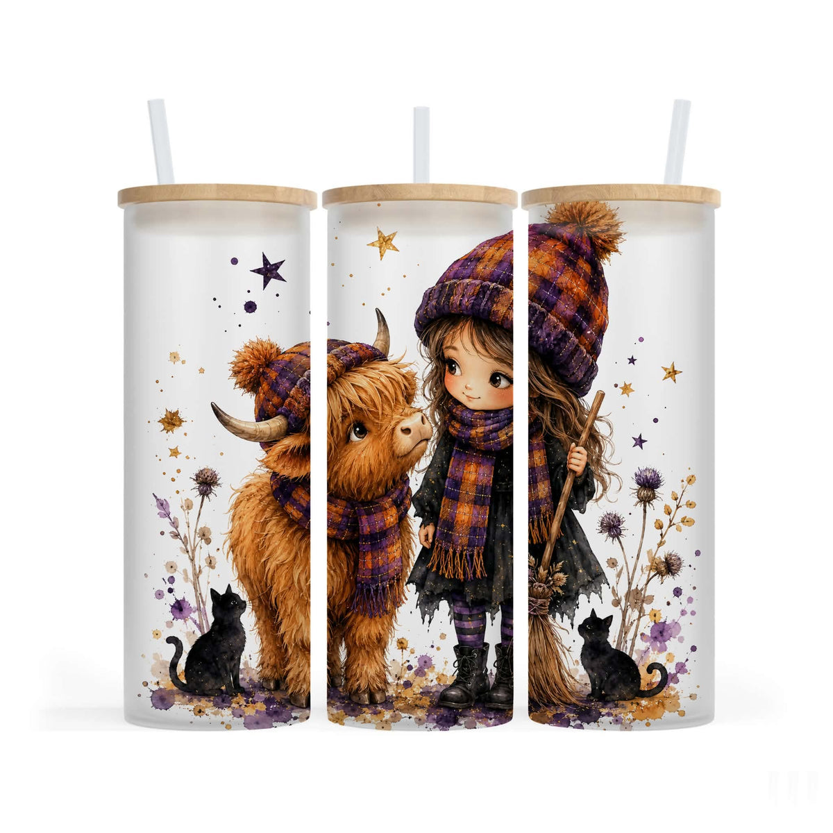 Verre givré 25 oz - Les amis d'automne