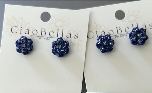 Boucles - Fleur Bleu