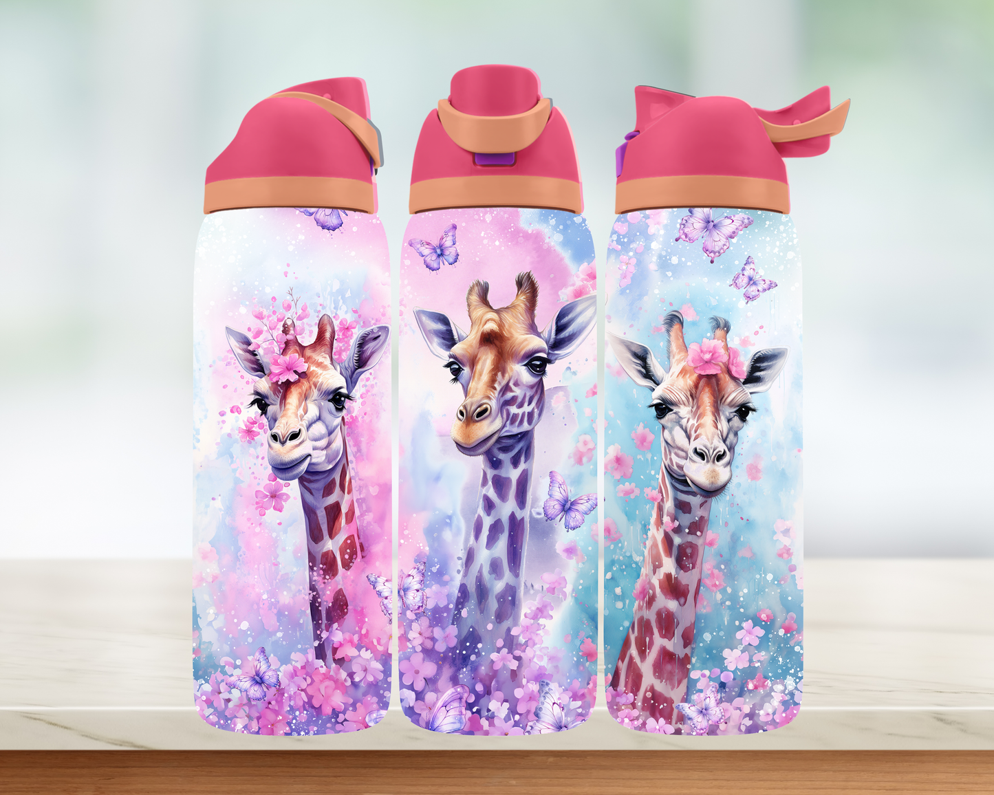 Bouteille style Owala - Girafe